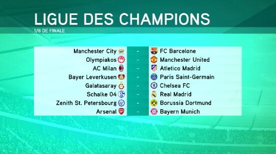 Cnews On Twitter Le Tableau Des 8emes De Finale De La Ligue Des