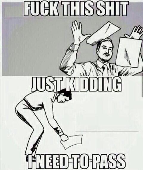 ComedyOnIy's tweet image. Finals week