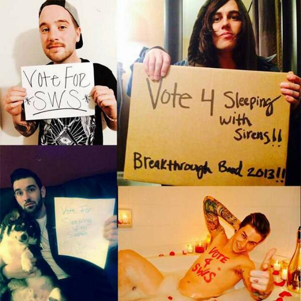 #teamsws #VoteSWS <a href="/SWStheband/">Sleeping With Sirens</a> buzzworthy.mtv.com/2013/12/10/fan…
