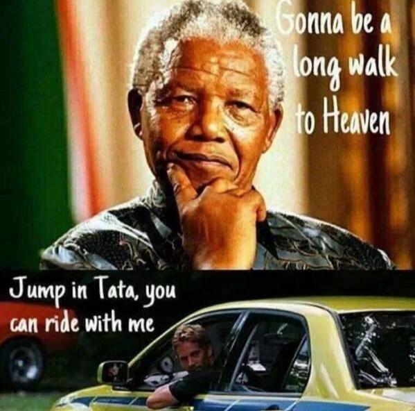 WeRememberHim's tweet photo. World icon Nelson Mandela and actor Paul Walker's funerals both happened this weekend http://t.co/WqPpexmDnn