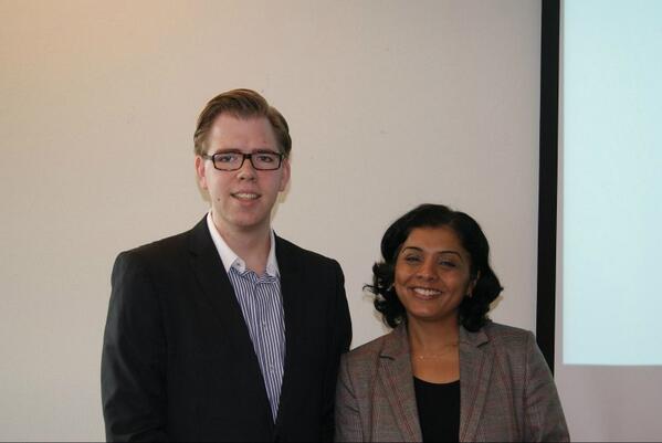 SanderdenOs's tweet photo. Vandaag @tanjajad (Tweede Kamerlid PvdA beroepsonderwijs) ontvangen bij ons op het @rocnijmegen . Inspererende vrouw! http://t.co/NcB5BVLpl0