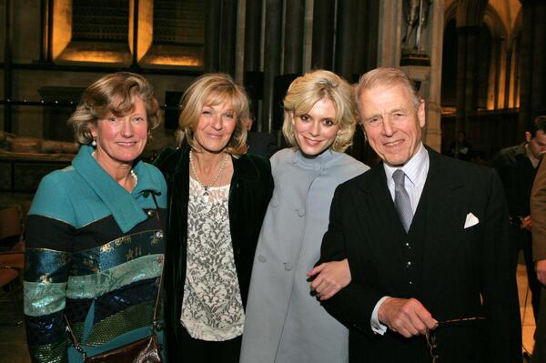 SalisburyCarols's tweet photo. Organisers @CLCEvents &amp; Jenny Snowball with Edward &amp; Emilia Fox who both read at the carols. http://t.co/sjNQA0Lfgc