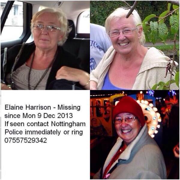 Has anyone seen this lady , her family are distraught. Missing for. Week now. Please RT or contact them if u see her