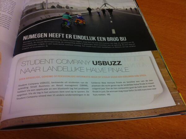 SBRMHAN's tweet photo. SBRM Student Company @USBuzz_SC staat in de #Sensor met hun behaalde halve finaleplek bij #NewVenture http://t.co/EytkGSajAK