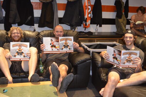 BroadStBull's tweet photo. Some #Flyers display the #HartnellDown kids book which is available, with profits going to charity. http://t.co/EC71Pct7HJ