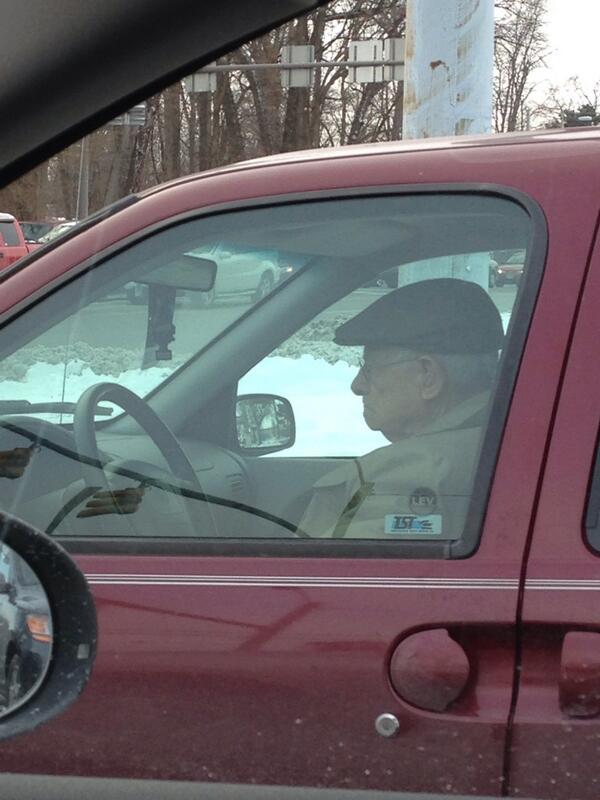 DOMINOSMASTER's tweet photo. Benjamin button almost ran into me in target parking lot after he blew a stop sign. Then honked at me. http://t.co/Ucfr4KZcOc