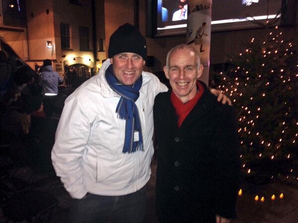 PatricksCall's tweet photo. @todayfmofficial #Mitty Great film &amp;got my photo with Ray.he's way better lookin in real life! Thank you!! http://t.co/okK2tnboMM