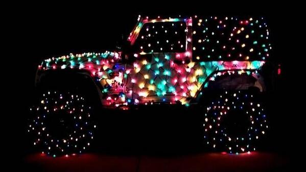 JeepCanada's tweet photo. #ModMonday Holiday Edition: show us your Jeep with fa la la la la. http://t.co/F3KI0FfbEJ