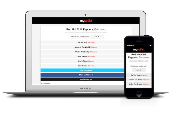 FeedMeWithApple's tweet photo. Voice your opinion at concerts like never before. Sign up for an early invite. @mysetlistio *ad http://t.co/64UK6RsLeH