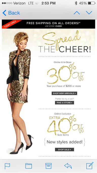 TODAY ONLY!! Check it out!! http://t.co/yzvPaIv5W6 @GUESS @Marciano http://t.co/sWyIjziveD<a href="/tag/makeupbyemilydawn"class="tags"><span>#makeupbyemilydawn</span></a>