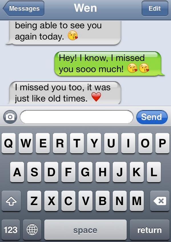 Typical text messages with Wen.. I'm so glad I was able to see him again today. ❤️ #Momentswithyourboyfriend