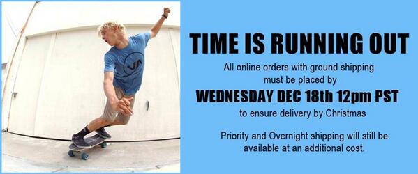 Online orders w/ ground shipping must be rec'd by 12pm PST this Wed to arrive by #Christmas! #itsgotime