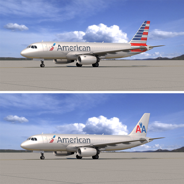 YangsterC's tweet photo. .@AmericanAir will keep new livery on fuselage post-merger, but employees will vote on new or old logo for tail. https://t.co/2W42XH9cuk