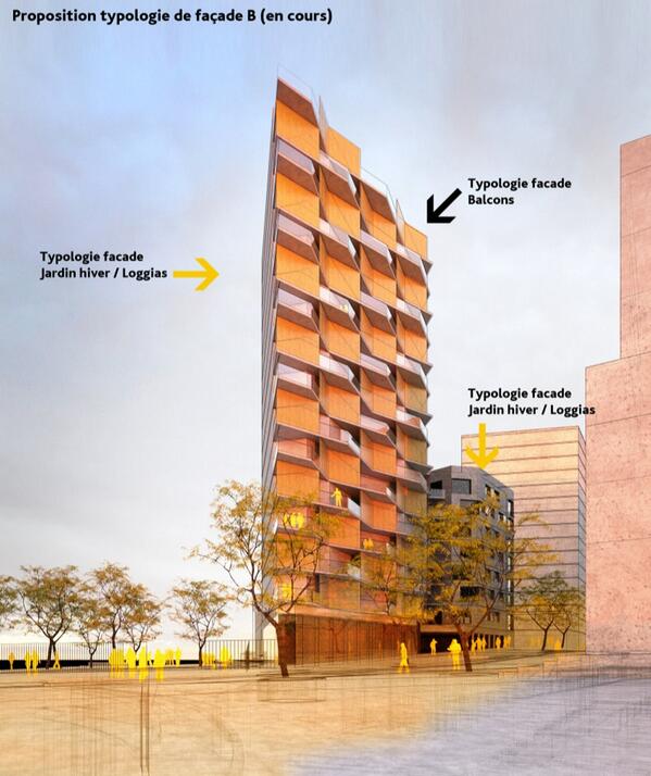 jrousseau_archi's tweet photo. En développement : tour de logements à Paris ! #Batignolles http://t.co/G8dWl3pSxq