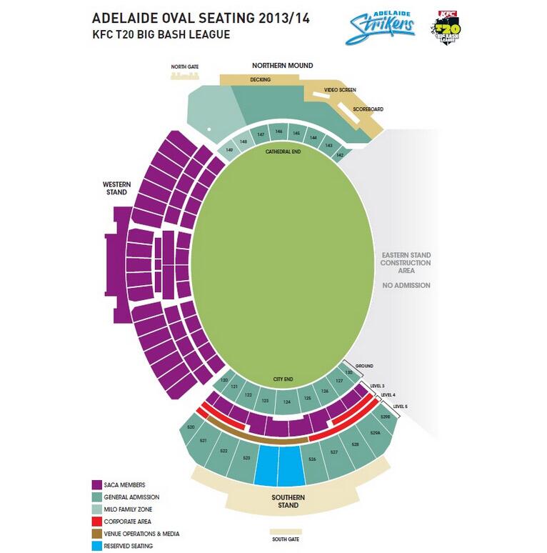 Adelaide Oval Seating Map Adelaide Strikers On Twitter: "Here's The New Adelaide Oval Seating Map For  Strikers Home Games In #Bbl03. Where Do You Want To Sit #Strikeforce?  Http://T.co/Ucbc1Jri7S" / Twitter