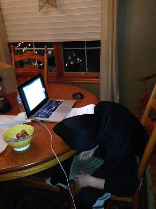 trobjohnson's tweet image. #Toomuchhomework 12 year old after 4 1/2 hours of homework #done
