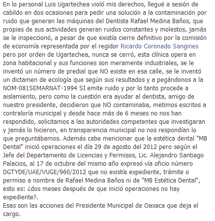 lola_meraz10's tweet photo. Así actuó Luis Ugartechea, gracias a su mal ejercicio dl servicio público http://t.co/wkDlD2bWYg /@AdiarioOax @adn_sureste @precisionoaxaca