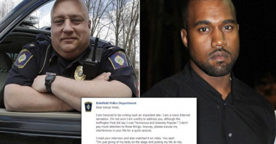United_Fest's tweet photo. @kanyewest gets told in this letter by some cop. LOL. http://t.co/DFNy81OUbo // http://t.co/qztnW70e8i http://t.co/zn7doWtFk0