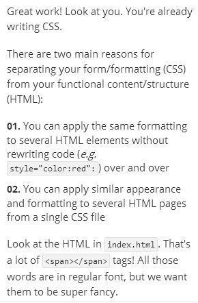 firstwave_CP's tweet image. i am definitely impressed with this function on @Codecademy #Cascading #Style #Sheets :)