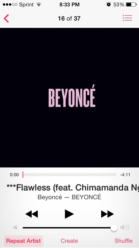 avmramirez27's tweet photo. Seriously B? Love the message behind this song. http://t.co/XqzVPm9KTZ