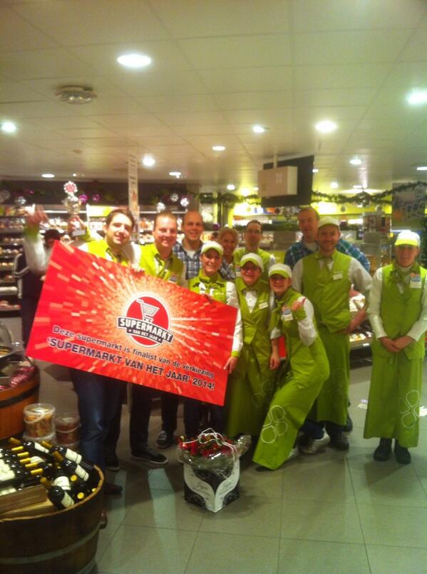 Yes..... Het is gelukt Finalist #svhj Beste supermarkt van Nederland !! trots op onze kanjers !!!