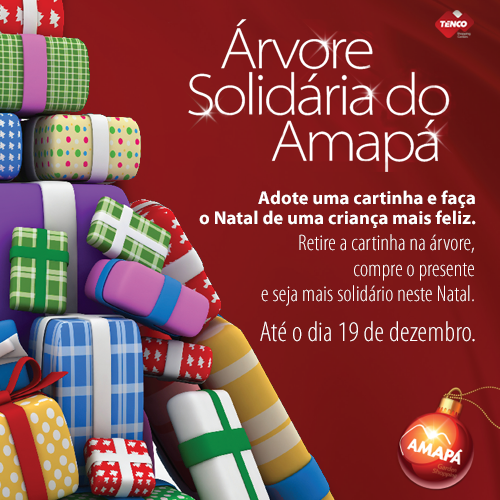 Já pegou a sua cartinha para participar na nossa Árvore Solidária? Vem e até o dia 19!