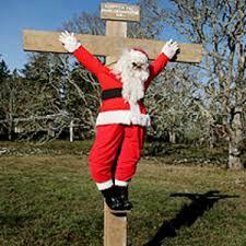HahaFabian's tweet photo. Santa died for our sins! http://t.co/n06KJ0BZ3l