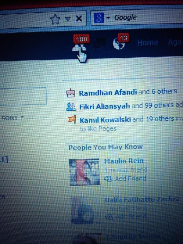 friend request? @Ade_ChandraW: Ngga jauh notifikasi facebook kalo ngga pemberitahuan tim jumpstyle gua, permintaan p