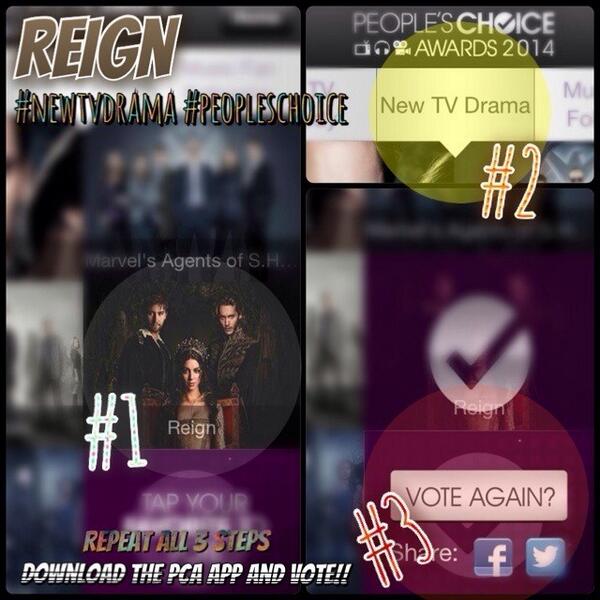 royal_frary's tweet image. Royals! Reminding you to please vote via PCA app/site. @torrancecoombs 

Reign #newtvdrama #PeoplesChoice