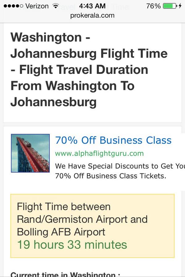 My flight from Washington to Johannesburg.. It's not that long...😳