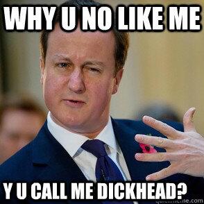 ManWithGlasses's tweet photo. Did I say dickhead? I meant 'Posh, fat foreheaded, selfish, delusional, ignorant cunt with a squashed face'. http://t.co/MyK0O5qP9G