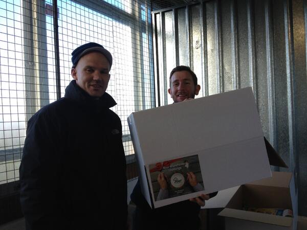 CharlesBainbrid's tweet photo. Mark &amp; Keir packing away. Only a few more to go!! Amazing work everyone :-) @Mcr_Challenge http://t.co/pqyFNff8pr