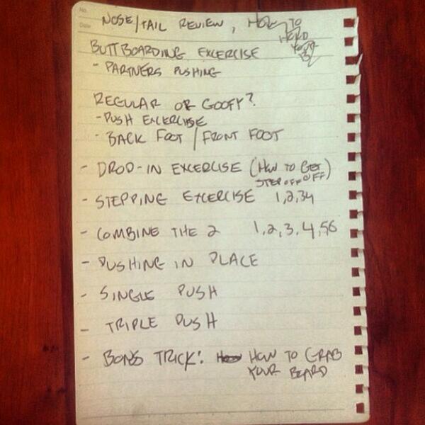 okbana's tweet photo. Memory lane RT “@skateyogi: Lesson plan for the first #skateyogi class back in early spring #2013 #skateboarding http://t.co/s8morYJzdi”