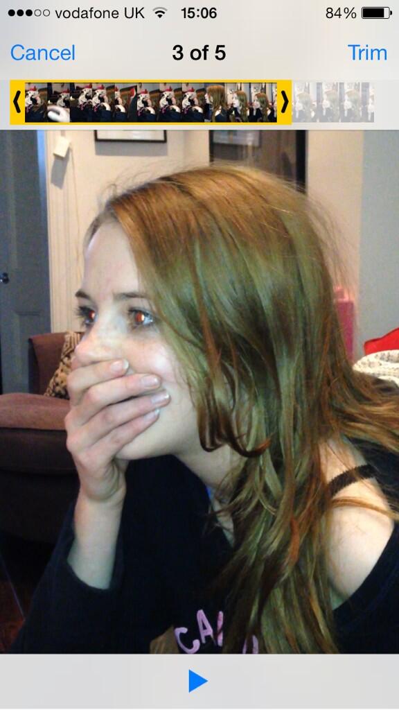 almurray's tweet photo. Eldest's Red Wedding face! http://t.co/CHpJkrrRfC