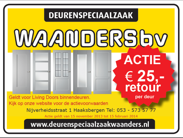 waandersdeuren's tweet photo. #ACTIE - €25,- #retour op Living Doors binnen #deuren per #deur. De actievoorwaarden staan op: http://t.co/Kr2VC8LTmt http://t.co/oMyt6cN2RS