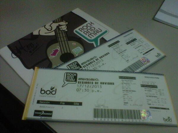 lsraelDavid's tweet photo. @CervezaZulia #RockAndMau con la entrada en mano!!! http://t.co/uWnSrMeLQb
