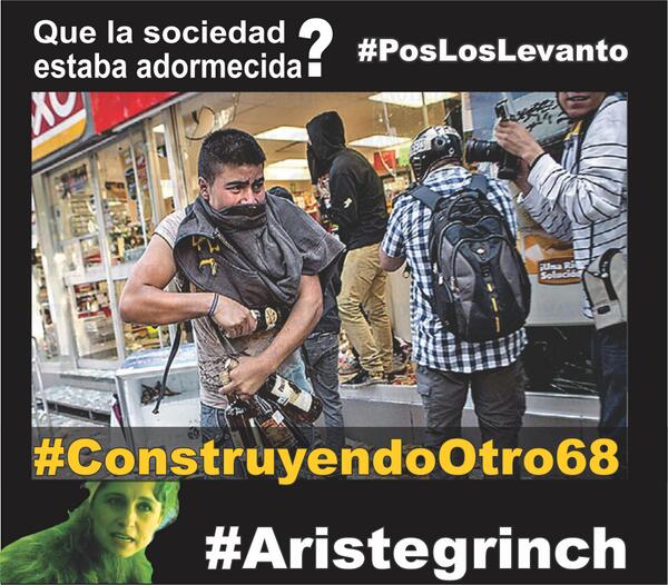 quintero_gu's tweet photo. #YALOSVIMOS y ni crean q se van a salir con la suya. El pueblo de México quiere paz, no a la violencia de las turbas http://t.co/dceUgZypNd