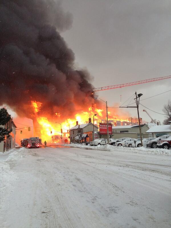 Major fire on princess street at Victoria. <a href="/CKWS_TV/">Global Kingston</a>