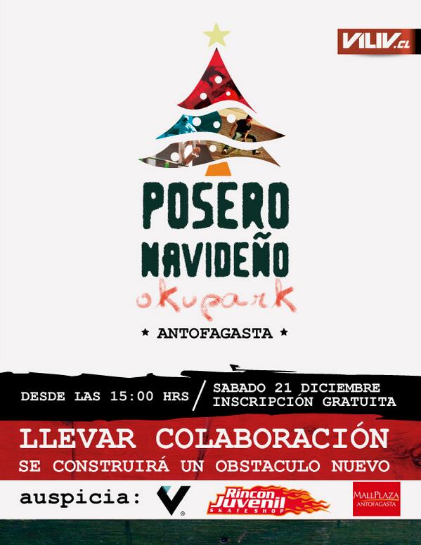 vilivskateboard's tweet photo. Posero Navidad Okupark,  duendes y viejitos en una guerra de trucos! @descarorevista  @dcshoeschile @ALLskateboard http://t.co/NS8g3uC85c