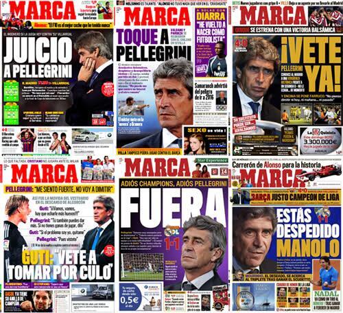 Oido en Radio Marca:"Pellegrini es un extraordinario entrenador pero no le dejaron trabajar en el Madrid".Ay,Señor...