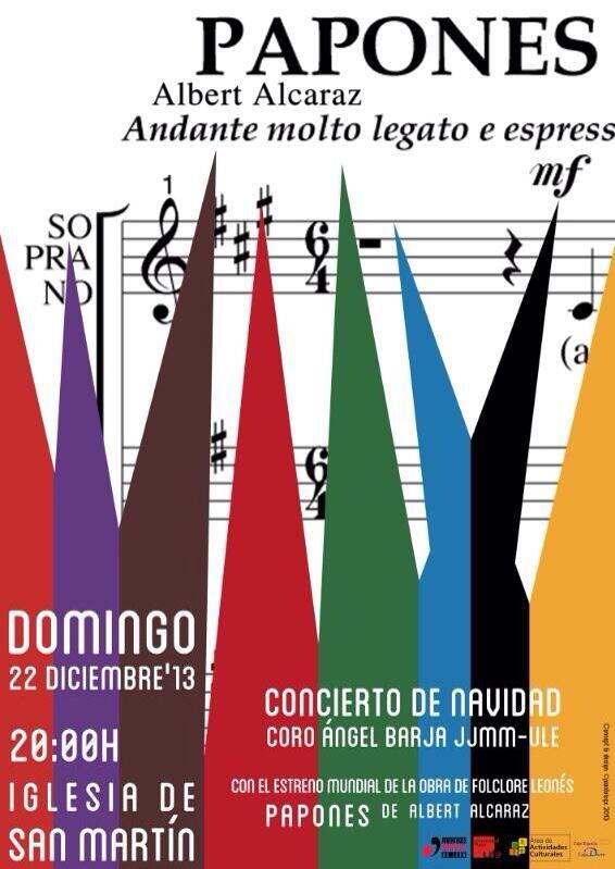 PaloPLD's tweet photo. Coro Ángel Barja#leonesp en concierto!no puedo estar con vosotros :( pero siempre os llevo en mi corazon! DISFRUTAD. http://t.co/qPRG6aono0