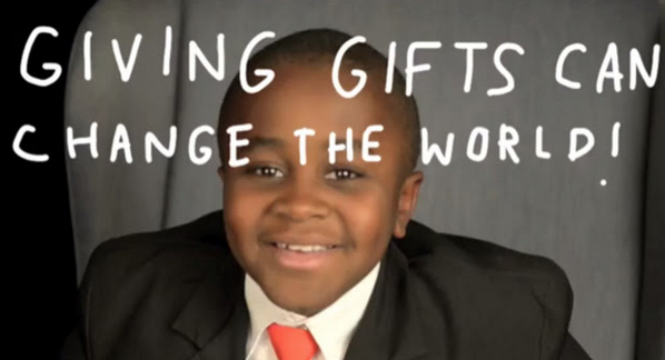 selenagomez's tweet photo. .@UNICEFUSA and @KidPresident have the #PerfectGift for everyone on your list: http://t.co/4IZQ5SqUJn #Inspiredgifts http://t.co/wbC6xE53Nc