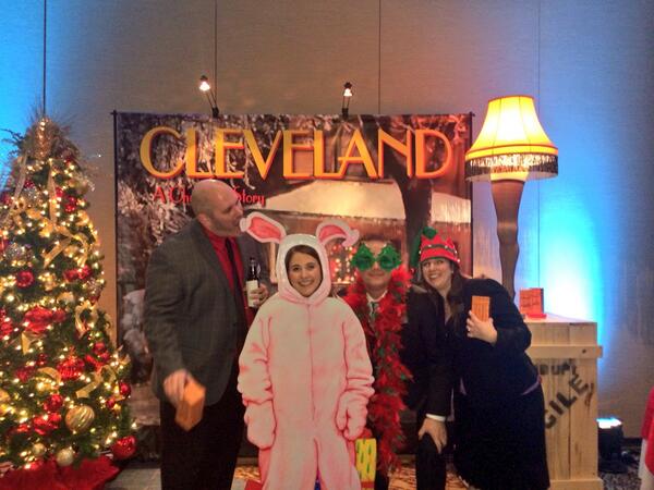 TheCLE's tweet photo. RT @AssocForum: The Association Forum team goofing around in the @PositivelyCleve VIP area #HSC2013 http://t.co/EZCfRglAK8