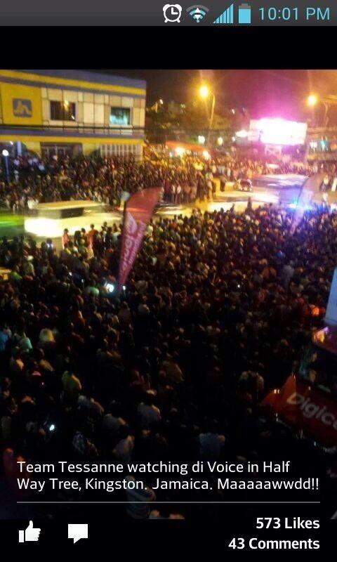 Venie876's tweet photo. A proud nation @NB CTheVoice #teamAdam #teamTessanne #voicefinale http://t.co/ap6LPcgNHj