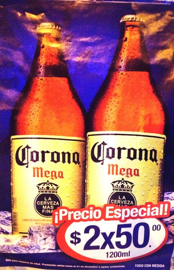 ModeloramaUPN's tweet photo. #CervezaCorona #Mega 2x$50 #Promocion http://t.co/b0dvUJg3CC