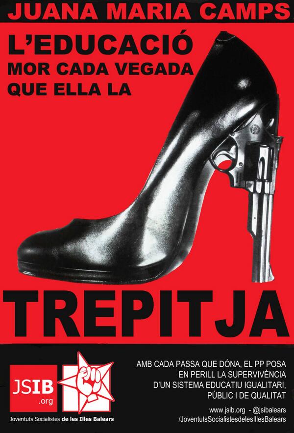 jsibalears's tweet image. @Assembleadocent Nova campanya de les #JSIB "L'educació mor cada vegada que ella la #Trepitja"