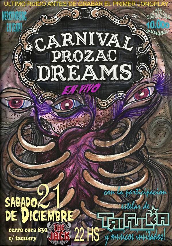 A días de nuestro último show del año! 10 mil guaracas la entrada frente al britania, en THE JACK!! 21/12! PUROGRUNGE