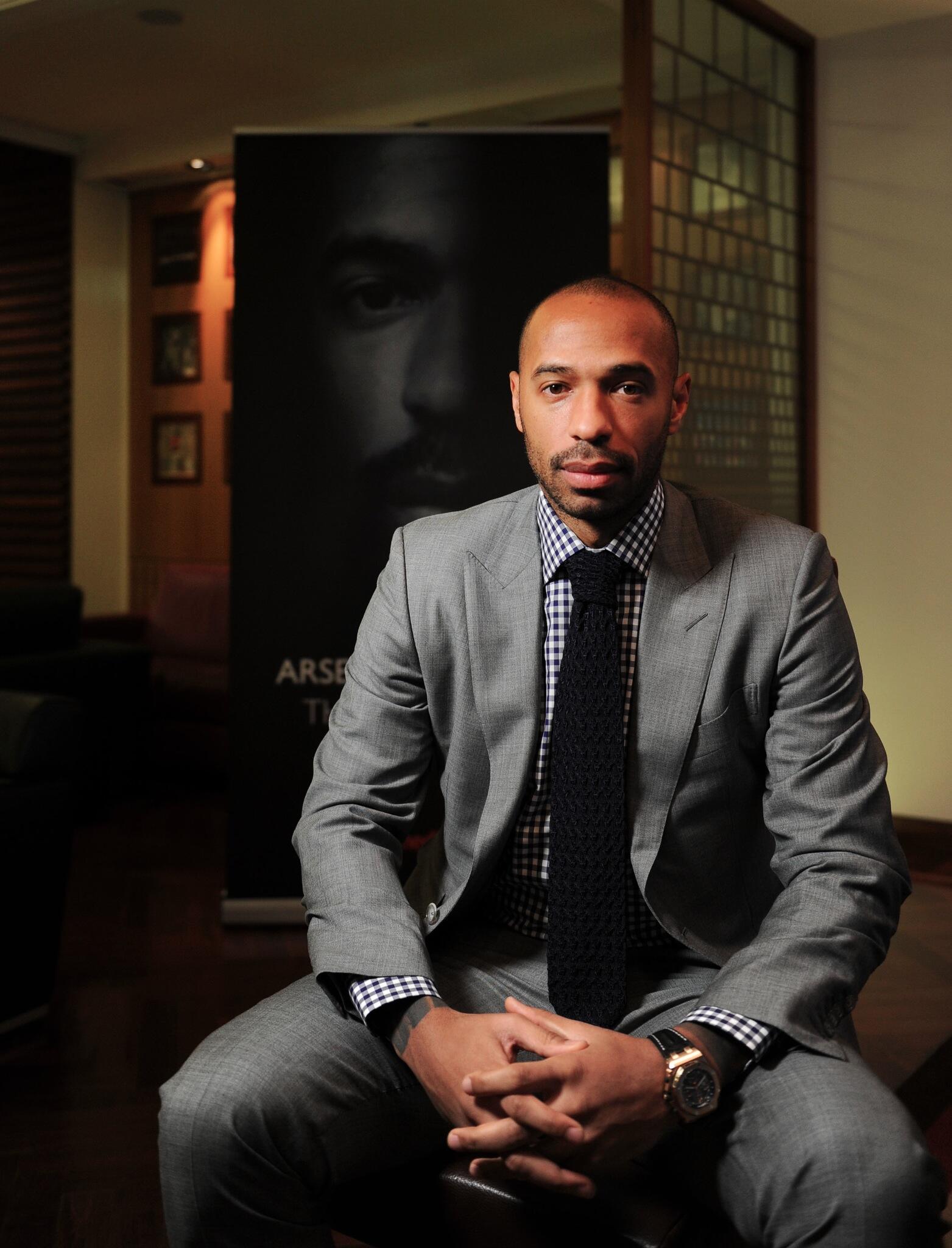 Arsenal on X: Here's Thierry Henry at the launch of his Arsenal