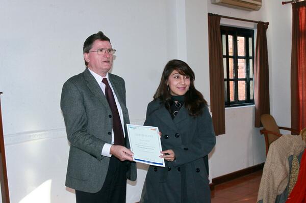 saima900's tweet photo. Receiving a certificate from British Council Director in Nepal in a "Hornby School Regional Workshop" Nepal http://t.co/DyUv91j9BB