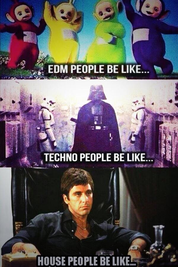 PartEFresh's tweet image. Which one are you? #house #techno #edm